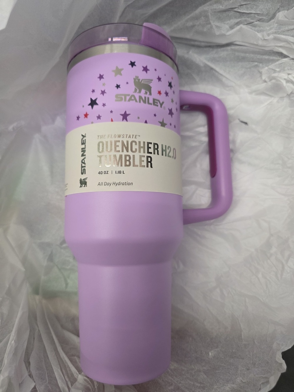 Stanley x Olivia Rodrigo Quencher H2.0 40OZ Purple FlowState Tumbler viral - Picture 1 of 10